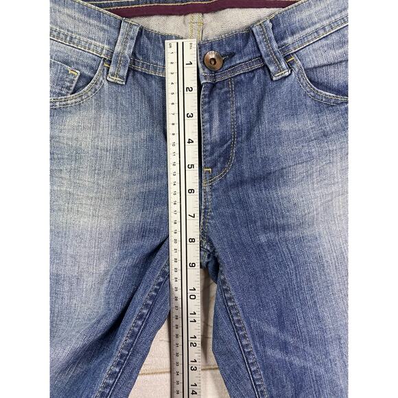 Esprit Denim Womens Jeans Size 30x30 Blue Bootcut Low Rise Cotton Distressed - Picture 5 of 12